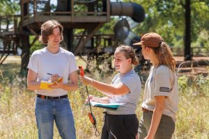 students doing fieldwork