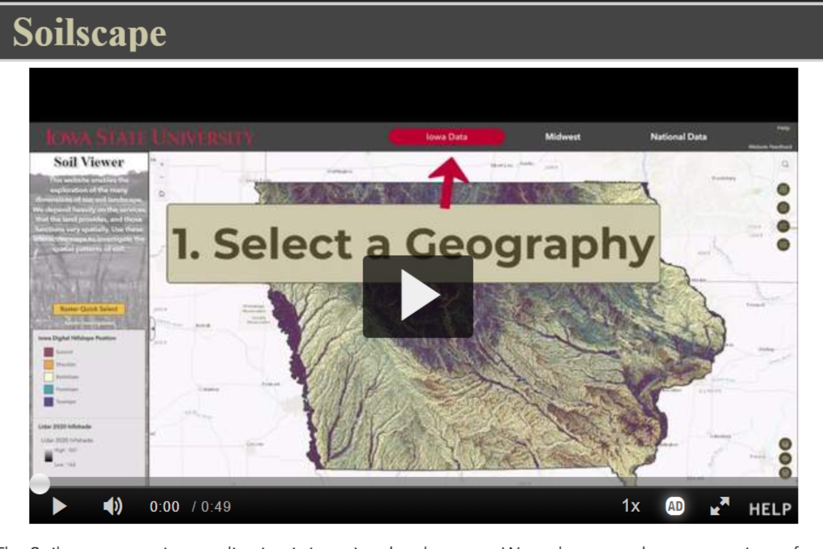a screenshot of a soilscape YouTube video